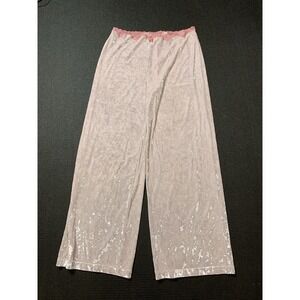 Rare Vintage 2005 Victoria Secret Pink‎ Velour Wide Leg Pants Size Medium
